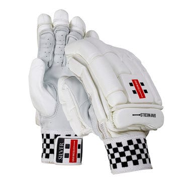 GRAY-NICOLLS Silver - BATTING GLOVES - Cricket Gloves - Wiz Sports