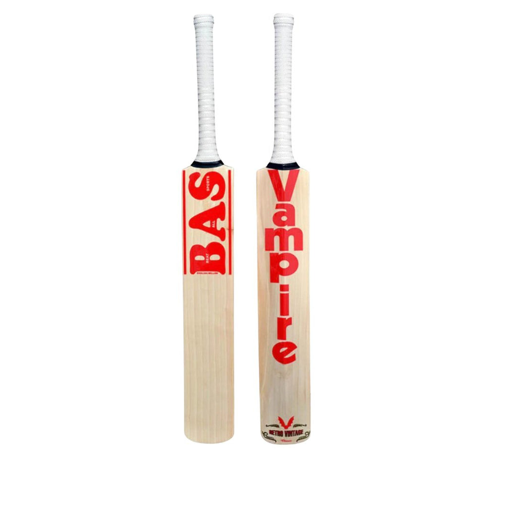 BAS Vintage Classic English Willow Cricket Bat - Cricket Bats - Wiz Sports