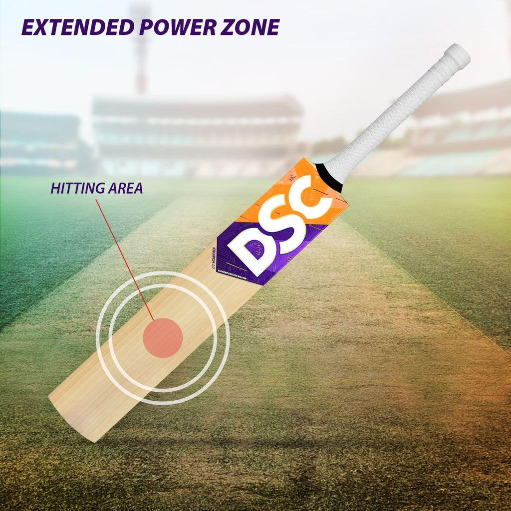 DSC KRUNCH 3.0 David Warner English Willow Cricket Bat 2024 Edition - Cricket Bats - Wiz Sports