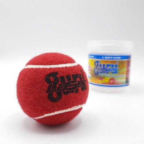 GURU Laser Premium Red Hard Tennis Ball - Cricket Balls - Wiz Sports