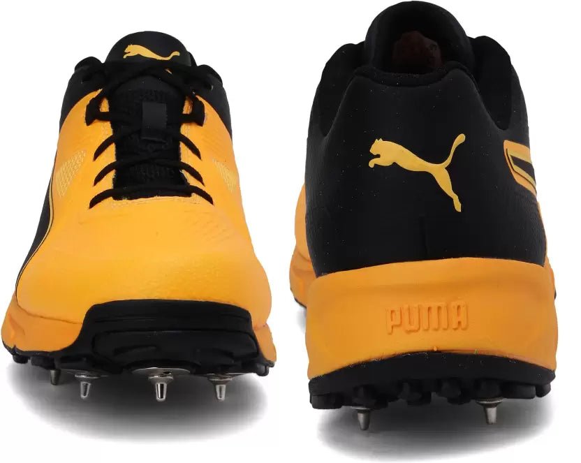 Puma Mens 19.1 Bowling Orange Alert Cricket Shoes - Shoes - Wiz Sports