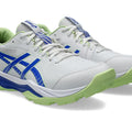 ASICS GEL PEAKE 3 RUBBER CRICKET SHOES-2026 EDITION (White/Neon Blue)