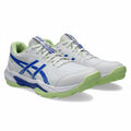 ASICS GEL PEAKE 3 RUBBER CRICKET SHOES-2026 EDITION (White/Neon Blue)
