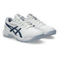 ASICS GEL PEAKE 3 RUBBER CRICKET SHOES-2026 EDITION (WHITE/FOGGY TEAL)