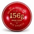 Wiz Sports Premium 4 Piece Grade 1 Leather Cricket Ball – Red