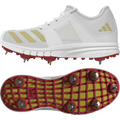 Adidas Howzat Full Spike Cricket Shoe 2025 - Red and Gold