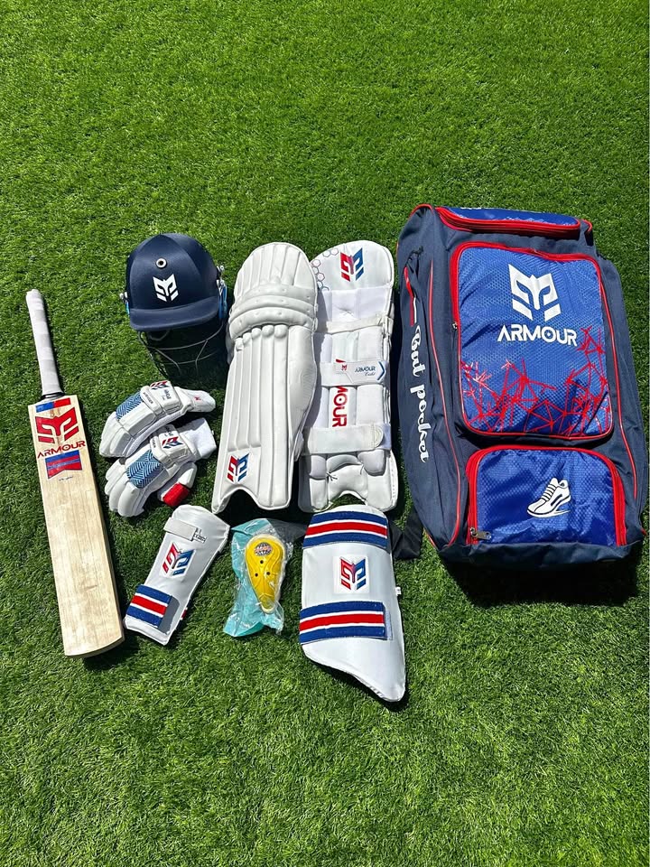 Armour Cricket Kit Bundle - Boys (Size 5, Size 6) - Cricket Kit - Wiz Sports