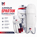 Armour Spartan Test Combo – Premium Batting Gloves & Leg Guards