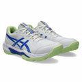 ASICS GEL PEAKE 3 RUBBER CRICKET SHOES-2026 EDITION (White/Neon Blue)
