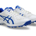 ASICS QUICK SINGLE™ FF Cricket Shoes 2026 Edition (White/Neon Blue)