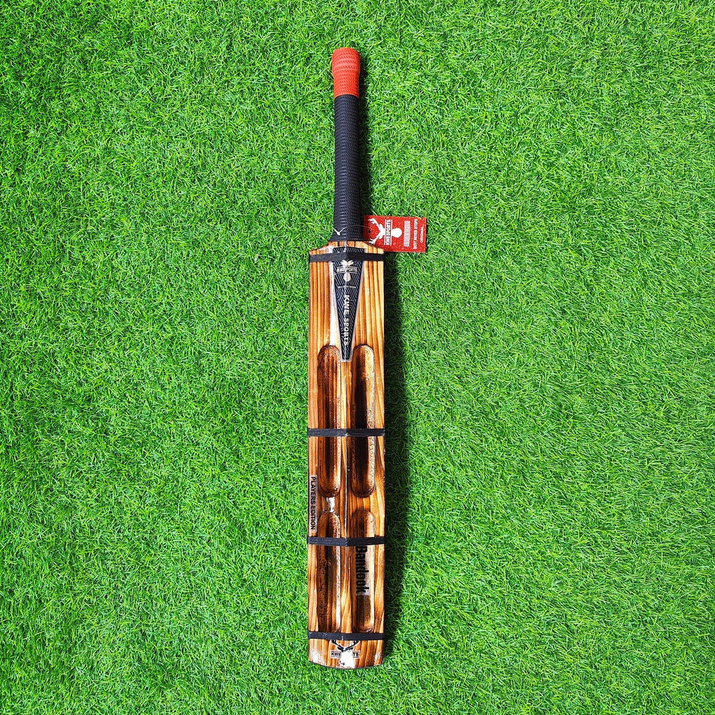 Bandook Burn Edition – 4 Scoop Power Bat | Engineered for Heavy Hard Tennis Balls - Cricket Bat - Wiz Sports