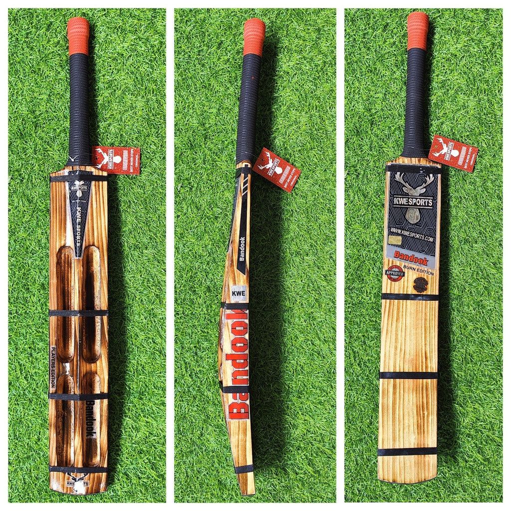 Bandook Burn Edition – 4 Scoop Power Bat | Engineered for Heavy Hard Tennis Balls - Cricket Bat - Wiz Sports