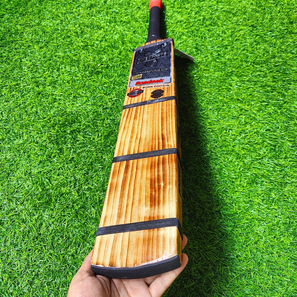 Bandook Burn Edition – 4 Scoop Power Bat | Engineered for Heavy Hard Tennis Balls - Cricket Bat - Wiz Sports
