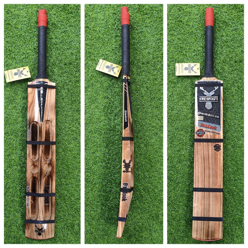Bandook Burn Edition Players Edition | Lightweight 4 - Scoop Power Bat for Soft Tennis Balls - Cricket Bats - Wiz Sports