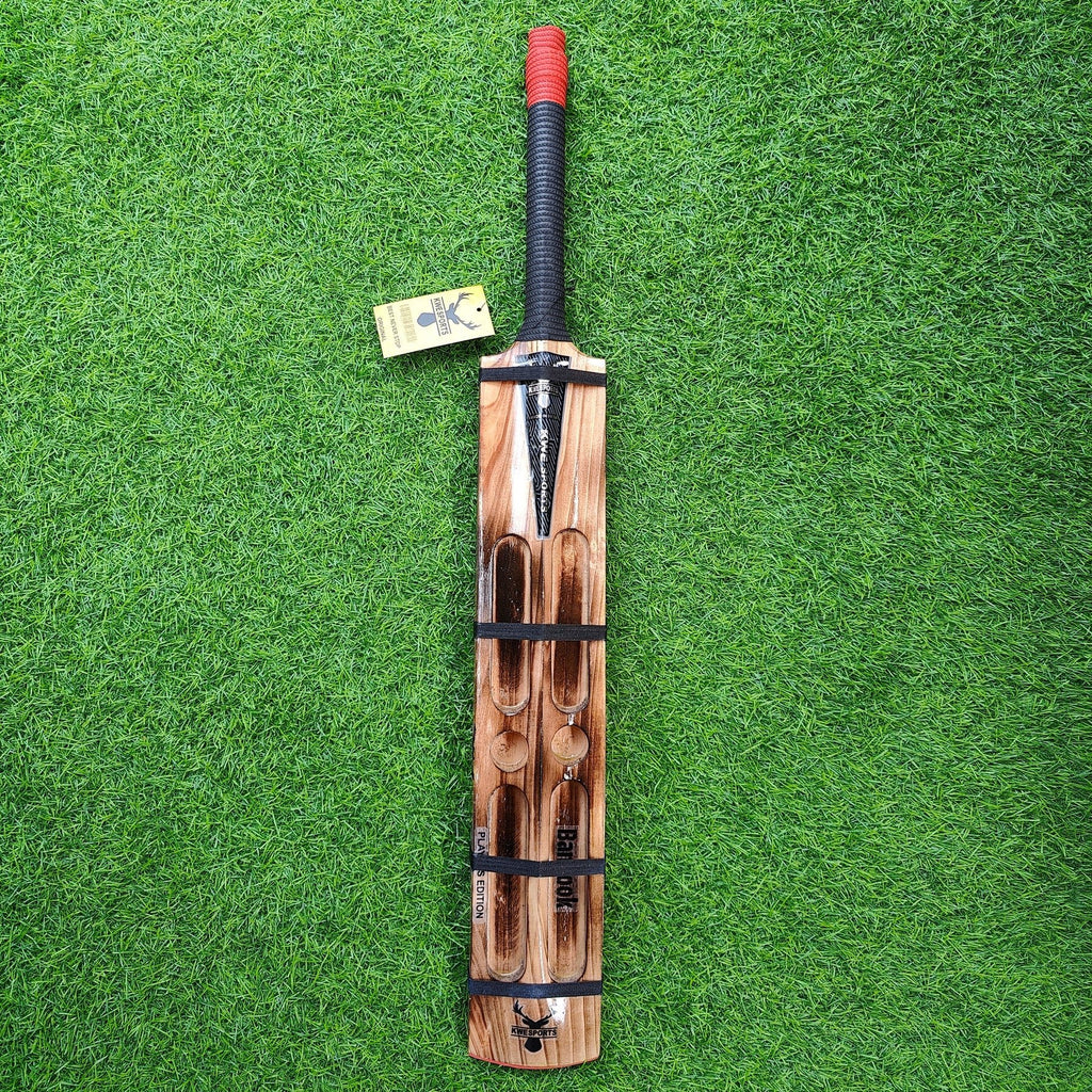 Bandook Burn Edition Players Edition | Lightweight 4 - Scoop Power Bat for Soft Tennis Balls - Cricket Bats - Wiz Sports