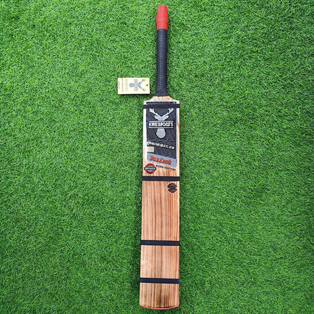 Bandook Burn Edition Players Edition | Lightweight 4 - Scoop Power Bat for Soft Tennis Balls - Cricket Bats - Wiz Sports