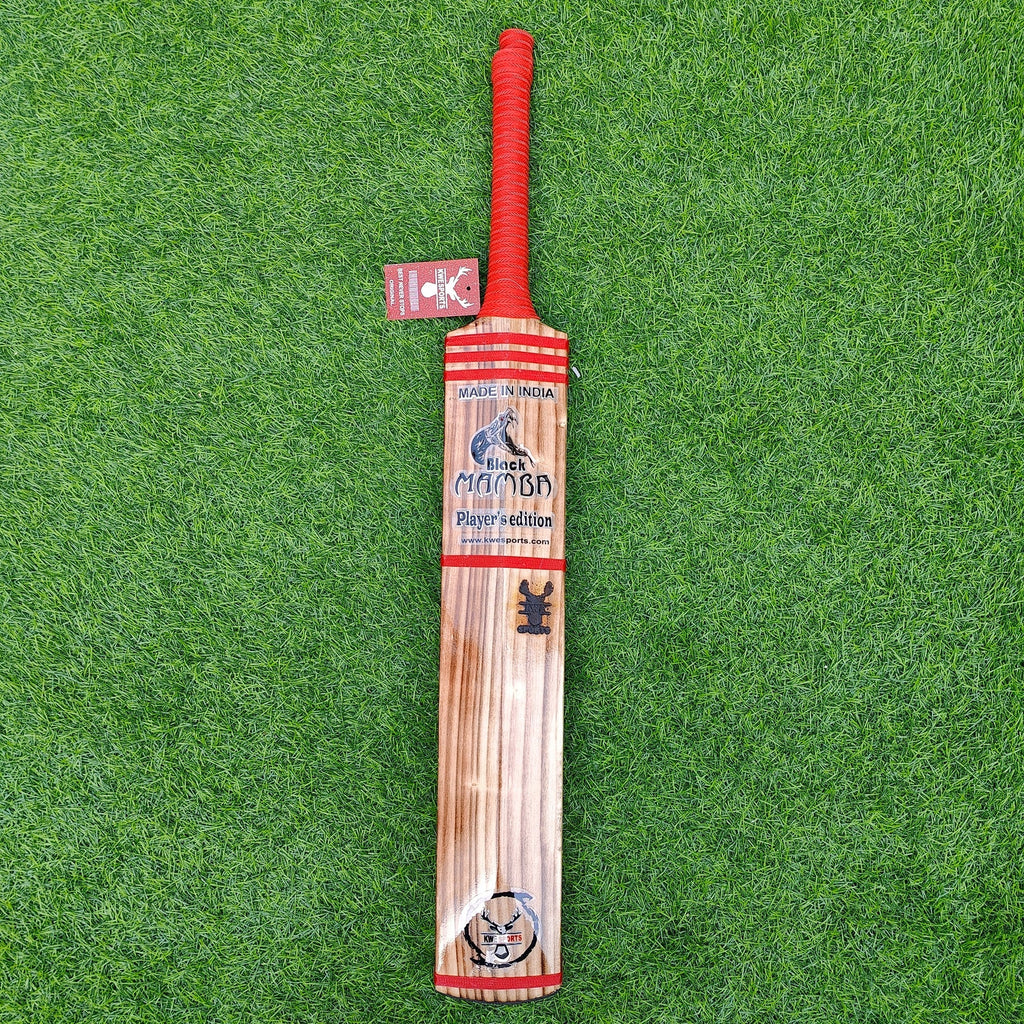 Black Mamba – Burn Edition | Hard Tennis Bat for Precision Power - Cricket Bats - Wiz Sports