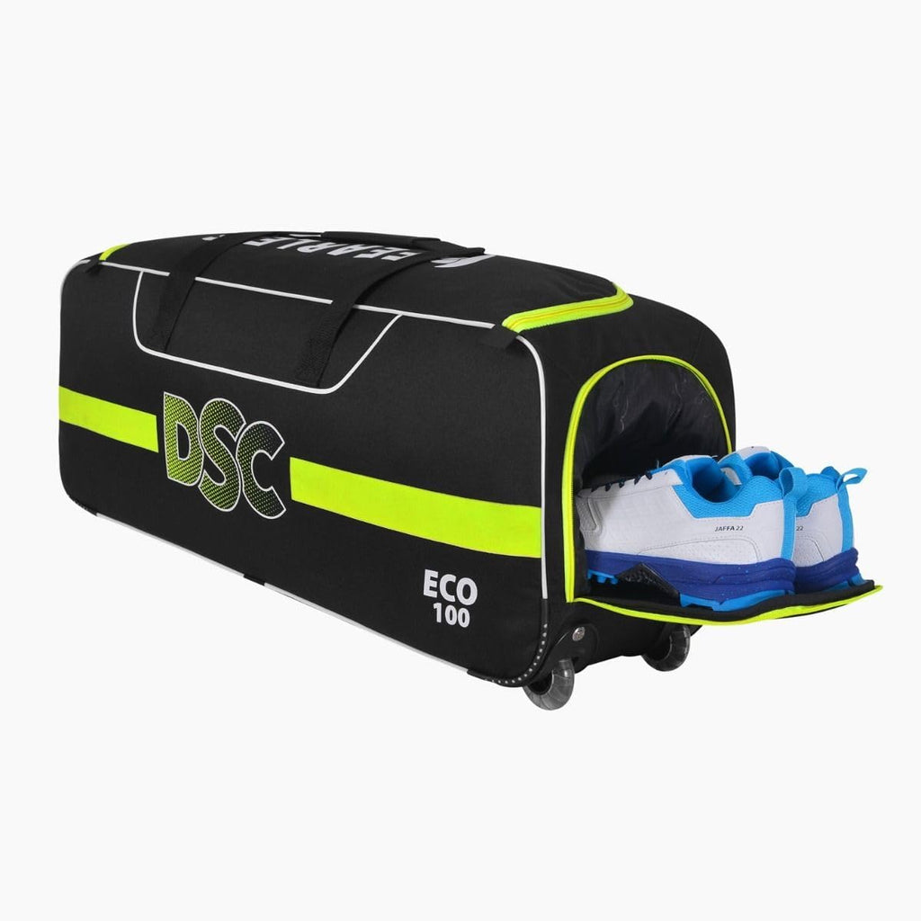 DSC Eco 100 Cricket Kit Bag with Wheels - Kit Bag - Wiz Sports