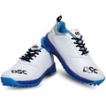 DSC Jaffa 22 Rubber Spike Cricket Shoes - White/Navy