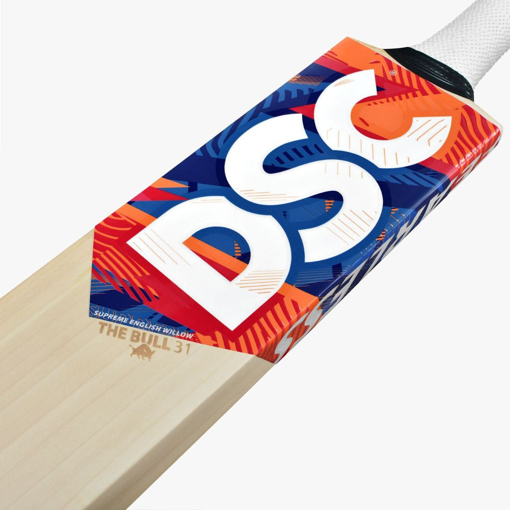 DSC KRUNCH Bull 31 David Warner Players English Willow Cricket Bat 2024 Edition - Cricket Bats - Wiz Sports