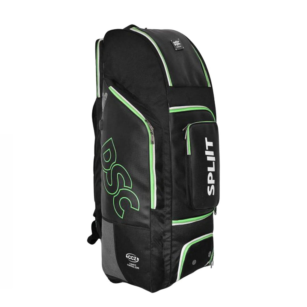 DSC Spliit Premium Duffle Cricket Kit Bag with Wheels - Kit Bags - Wiz Sports