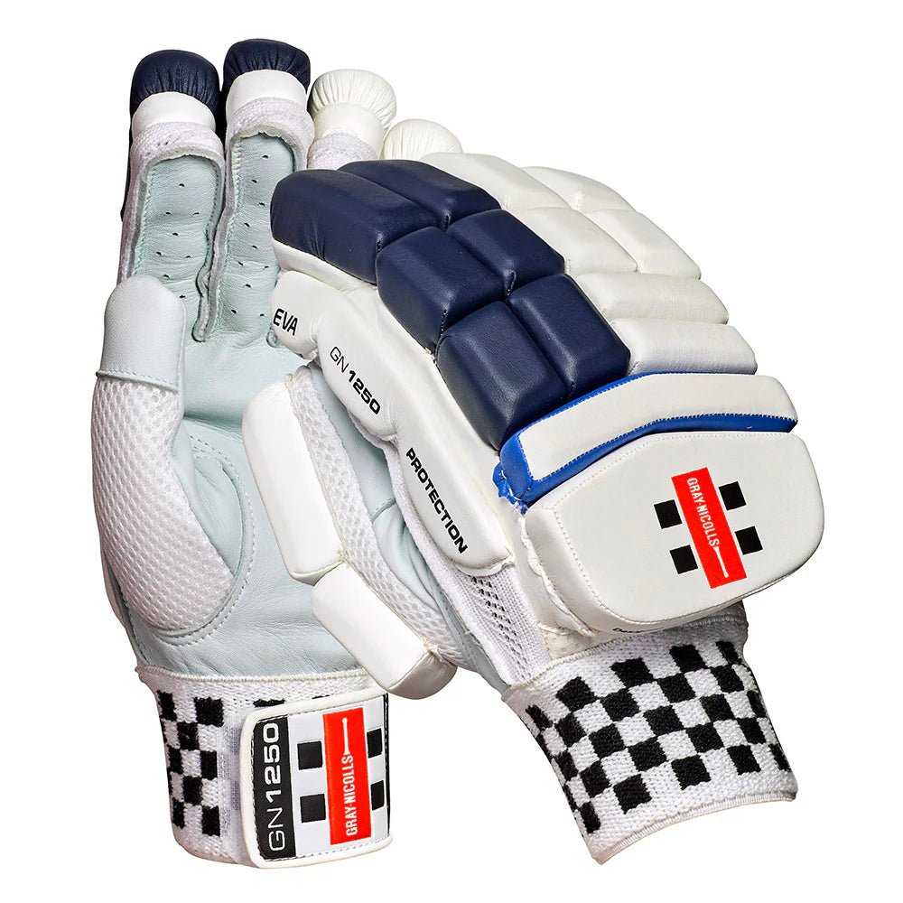 GRAY - NICOLLS 1250 2025 - 26 - BATTING GLOVES - Cricket Gloves - Wiz Sports