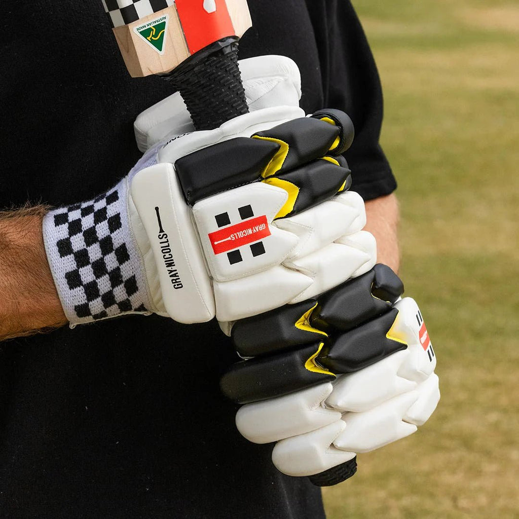 GRAY - NICOLLS 1500 2025 - 26 - BATTING GLOVES - Cricket Gloves - Wiz Sports