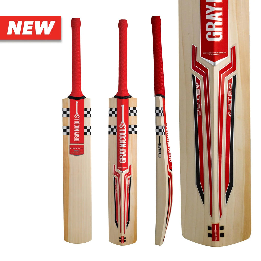 GRAY-NICOLLS ASTRO 800 (Natural) Junior ENGLISH WILLOW CRICKET BAT - 2024 edition - Cricket Bats - Wiz Sports