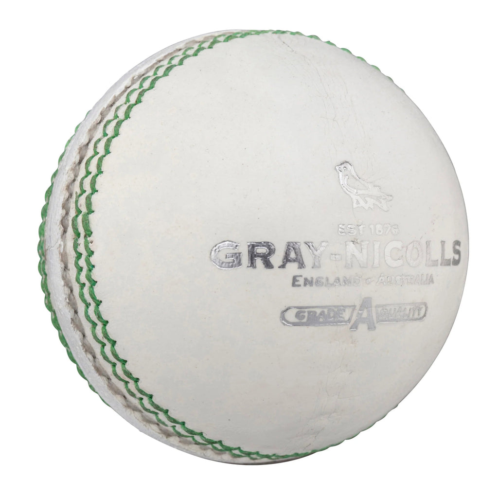 Gray Nicolls Crest Special White Cricket Ball (142 g) - Cricket Balls - Wiz Sports