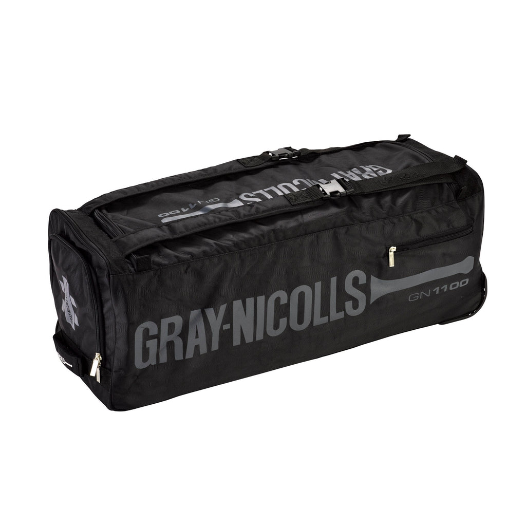 Gray Nicolls GN 1100 Cricket Kit Bag – Wheelie – Large(Now in Sassy Black) - Cricket Kit Bag - Wiz Sports