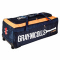 Gray Nicolls GN 900 Cricket Wheelie Kit bag 2025-26 Navy/Orange