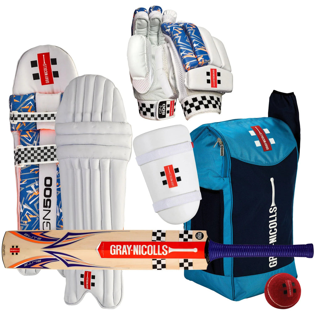 Gray Nicolls GN Cricket Set 25/26 (Ambi) – Junior & Small Junior Sizes - Cricket Kit - Wiz Sports