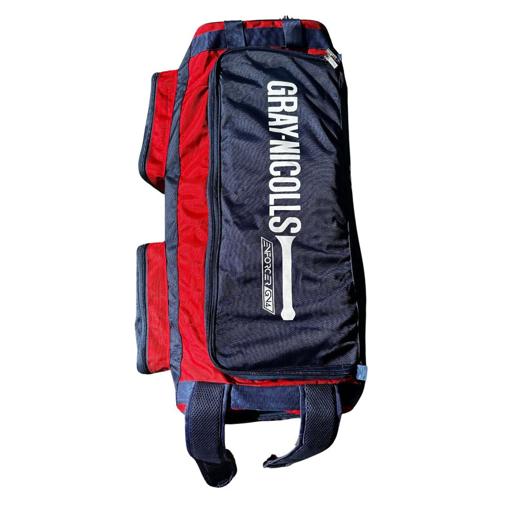 Gray Nicolls GN4 Enforcer Wheelie Kit Bag - Medium (Red/Navy) - Cricket Kit Bag - Wiz Sports