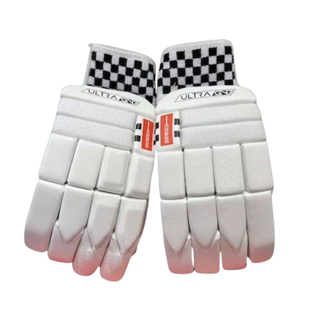 GRAY - NICOLLS GN7 Ultra - BATTING GLOVES - Cricket Gloves - Wiz Sports