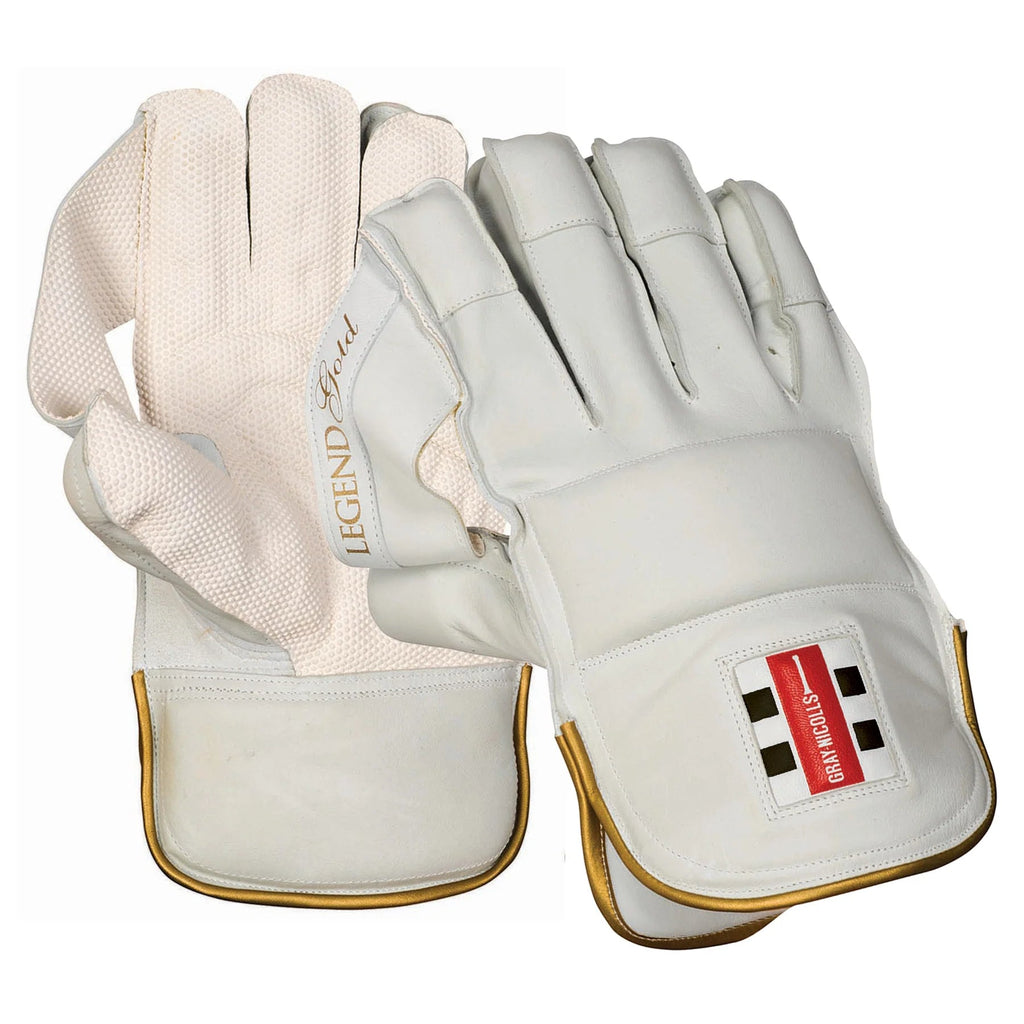 GRAY-NICOLLS Legend Gold - Wicket Keeping Gloves - Cricket Gloves - Wiz Sports