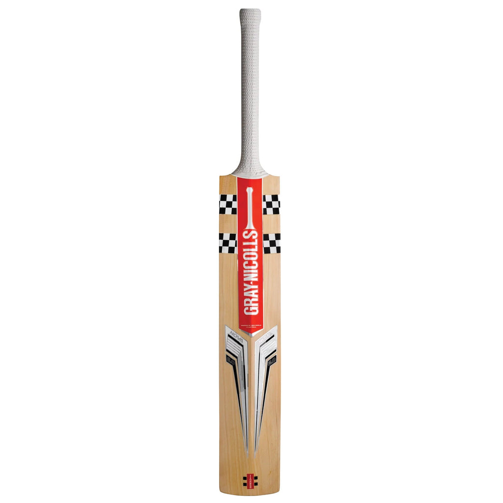 GRAY - NICOLLS Nova 2.0 1200 Grade 1 Junior English Willow Cricket Bat - 2024 edition - Cricket Bats - Wiz Sports