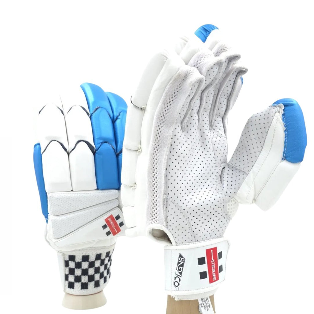 Gray - Nicolls ODI GN 8 Cricket Batting Gloves Mens Size - Cricket Gloves - Wiz Sports