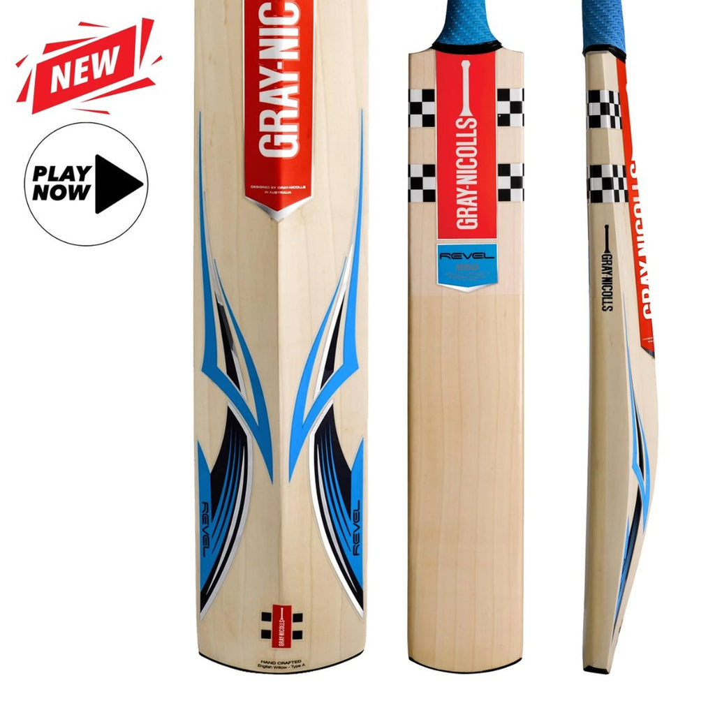 Gray Nicolls Revel 850 Rplay (Paly Now) English Willow Cricket Bat 2024 Edition - SH - Cricket Bats - Wiz Sports