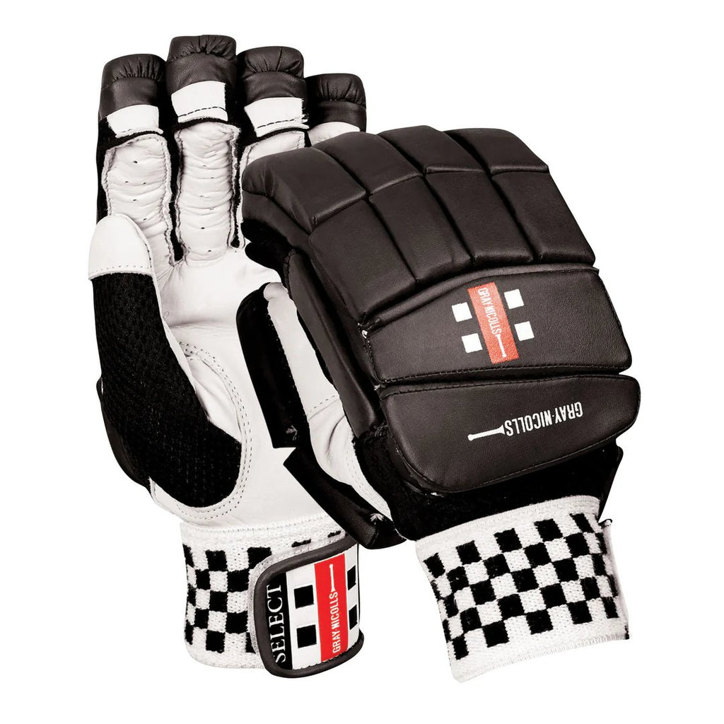 GRAY - NICOLLS SELECT COLOURED - BATTING GLOVES - Cricket Gloves - Wiz Sports