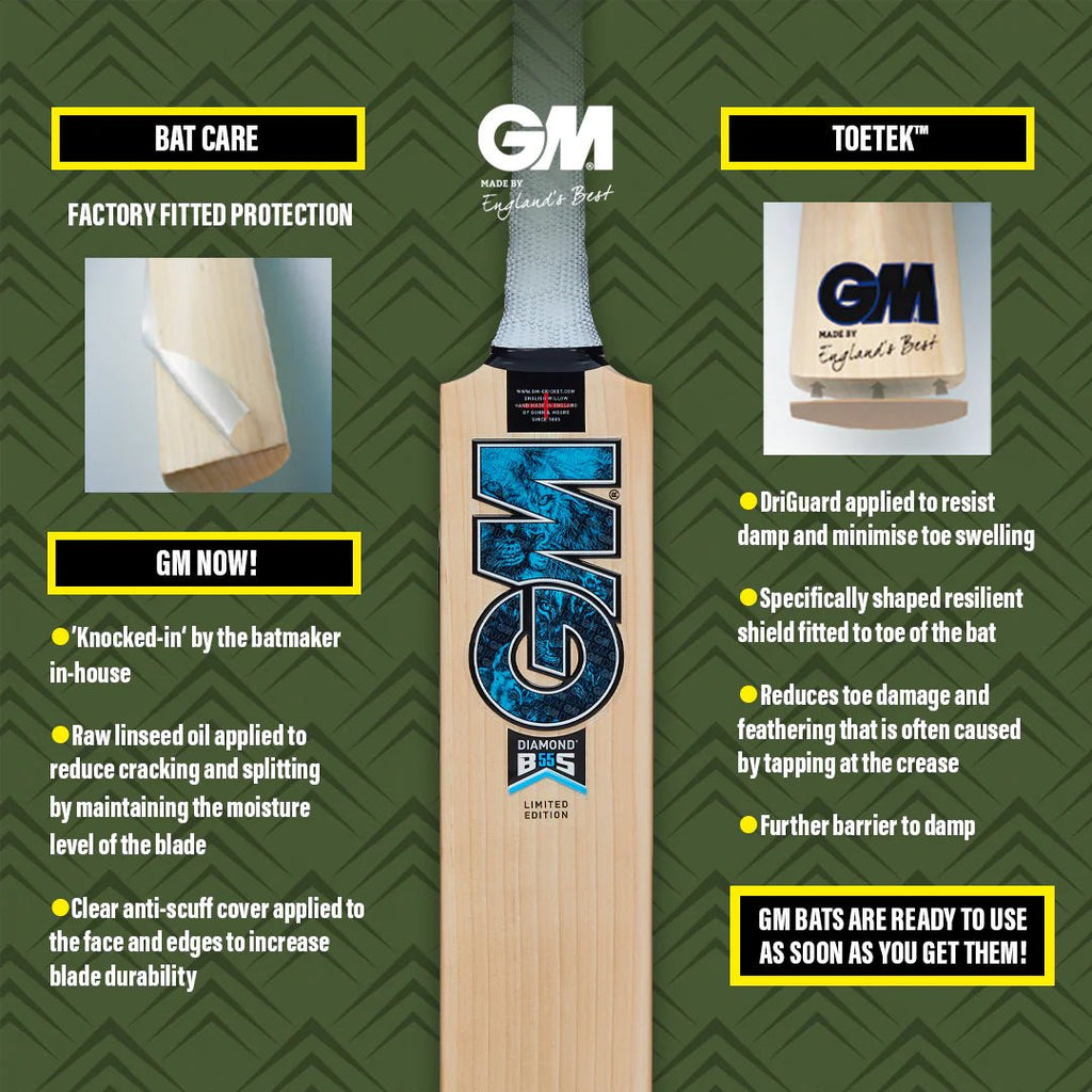 Gunn & Moore Matt Short Players Edition EW Cricket Bat – Senior - Cricket Bat - Wiz Sports