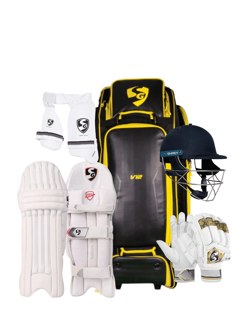 Hardik Pandya Players Bundle – Elite Cricket Protection & Gear Set - Cricket Kit - Wiz Sports