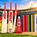 Junior Starter Bat Bundle – MRF Champ Kashmir Willow Junior Bat + Grip + Toe Guard