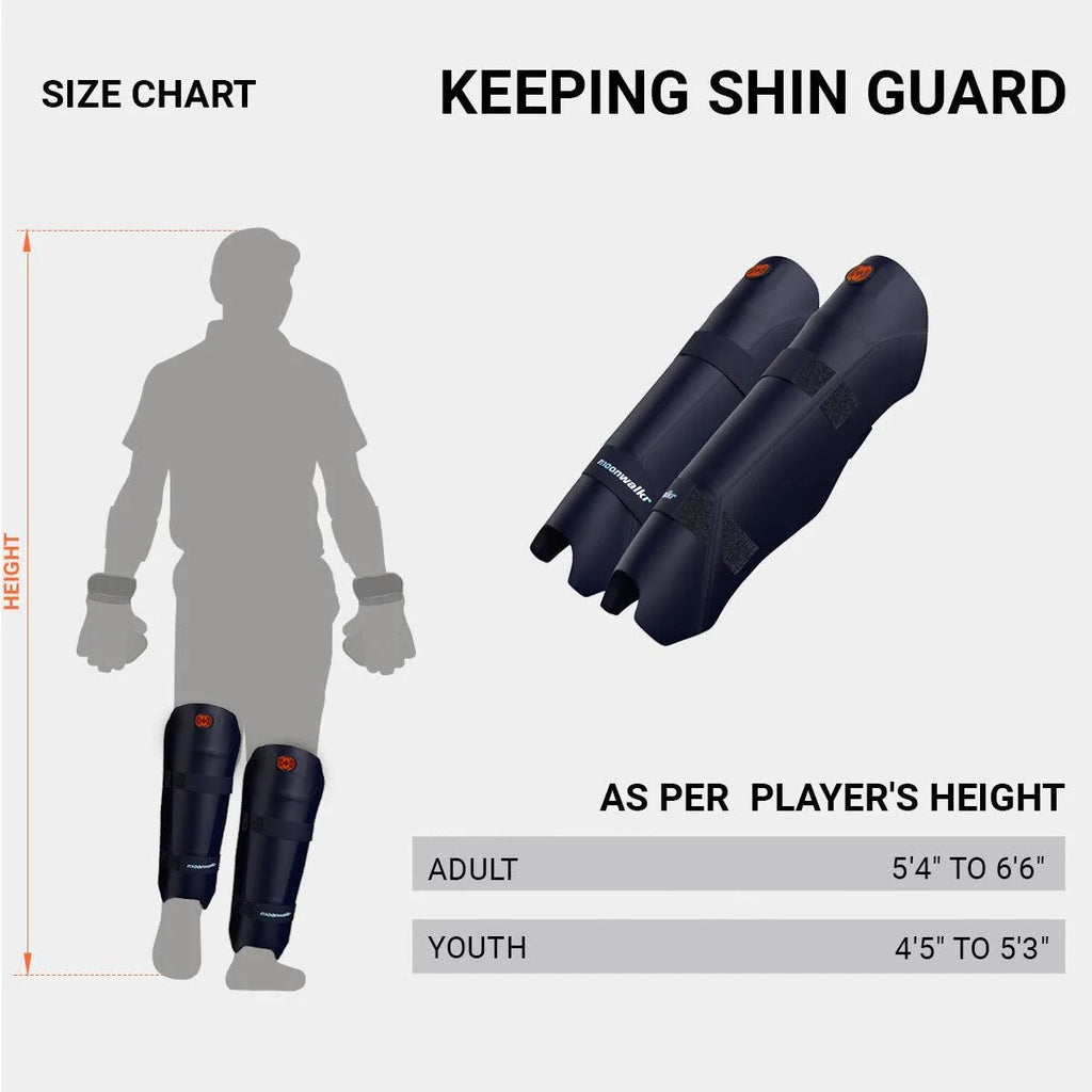 MoonWalker 2.0 Wicket Keeping Shin Guards - Wiz Sports