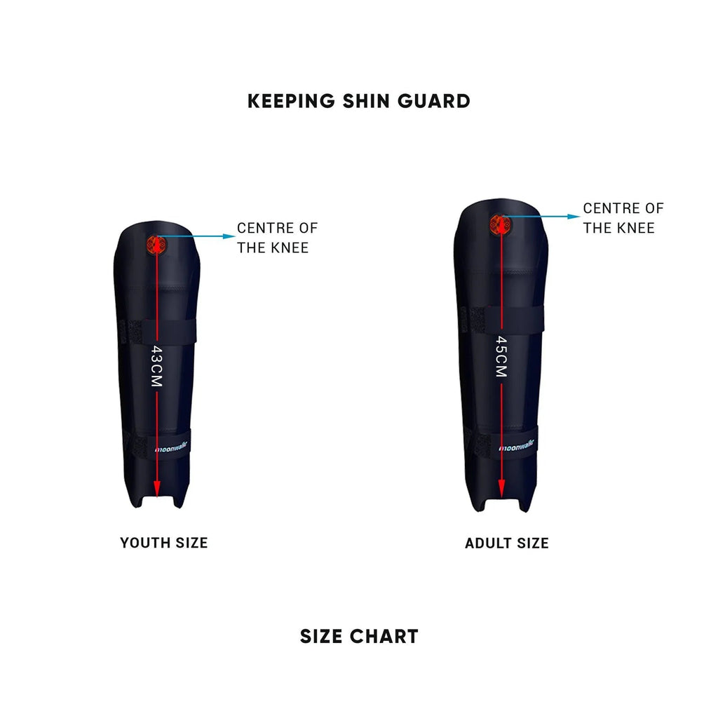 MoonWalker 2.0 Wicket Keeping Shin Guards - Wiz Sports