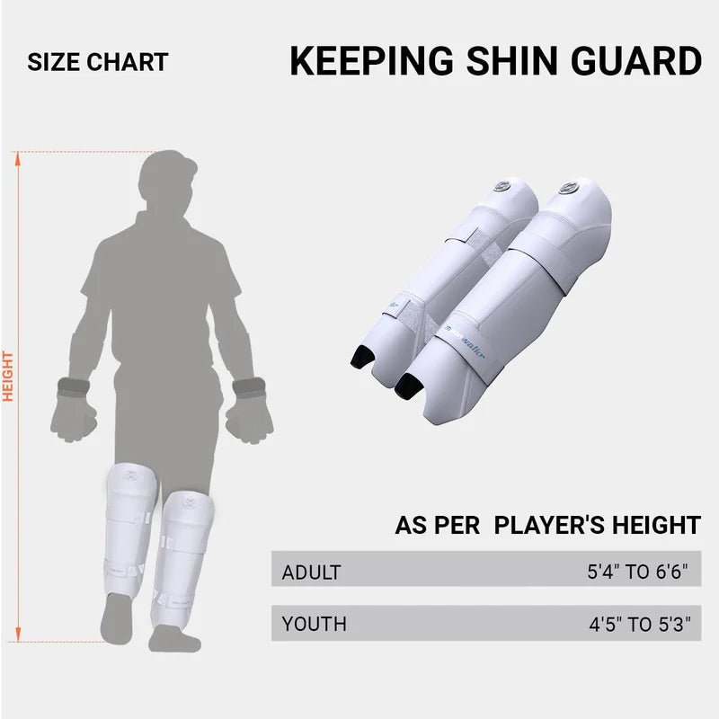 MoonWalker 2.0 Wicket Keeping Shin Guards - Wiz Sports