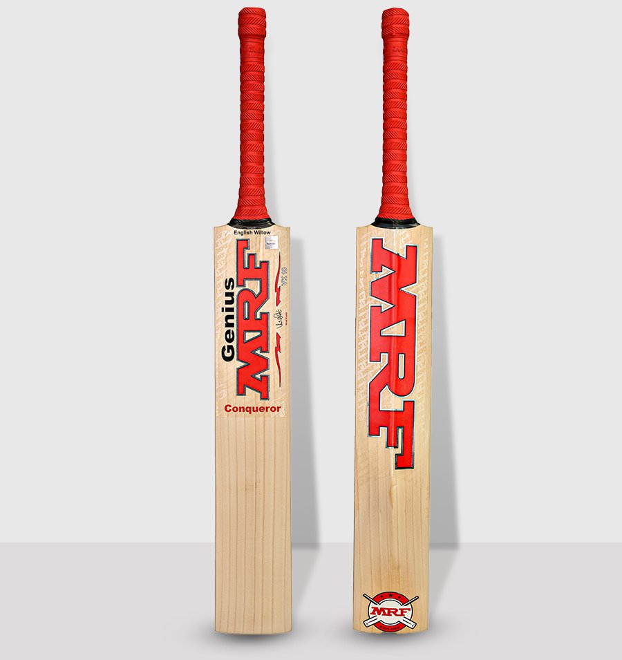 MRF Conqueror Players English Willow Cricket Bat 2024 edition - Cricket Bats - Wiz Sports