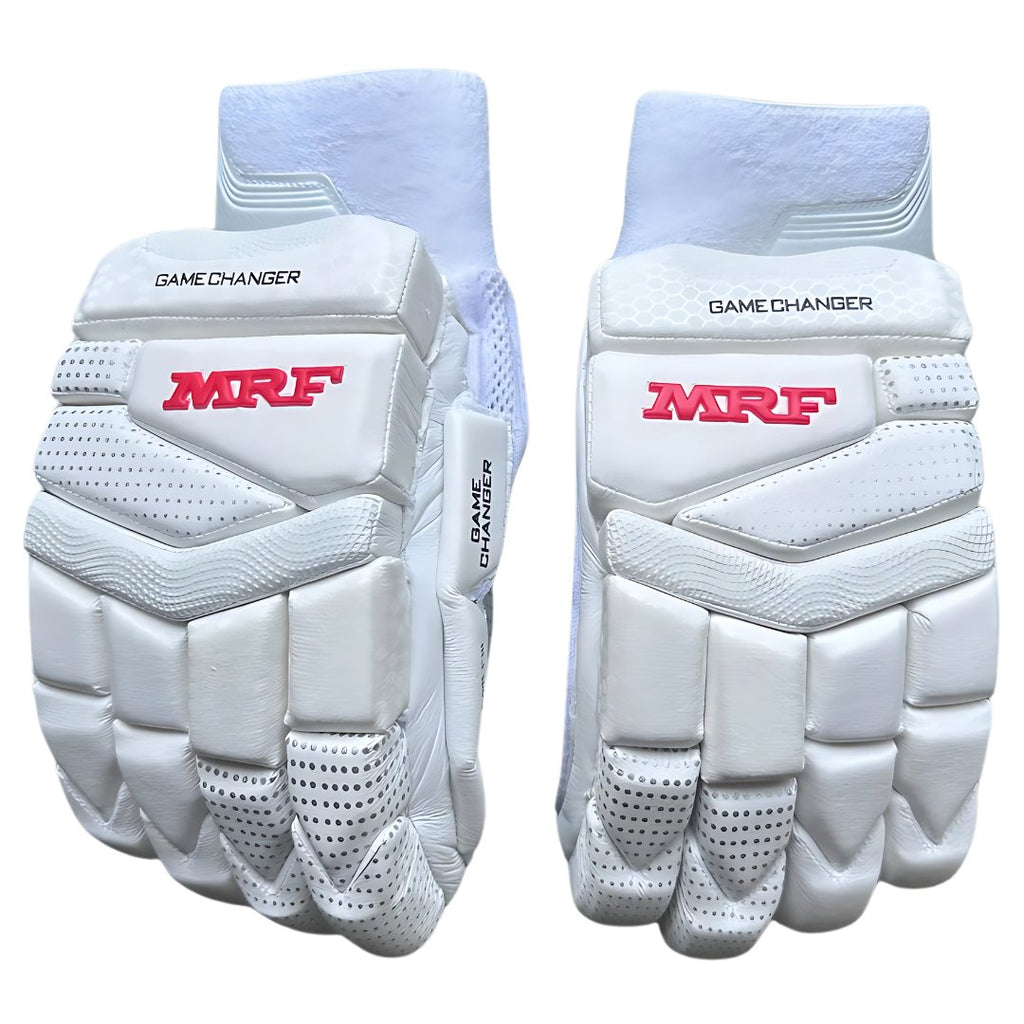 MRF Game Changer Gloves & Leg - guards Combo - Adults - Cricket Batting gloves - Wiz Sports