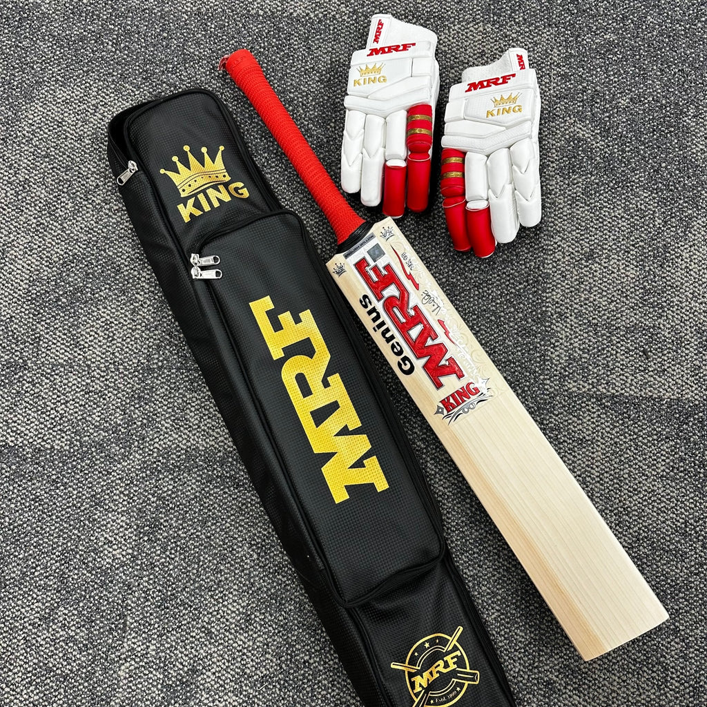 MRF Genius Grand King English Willow Cricket Bat – 2025/26 Edition - Cricket Bat - Wiz Sports