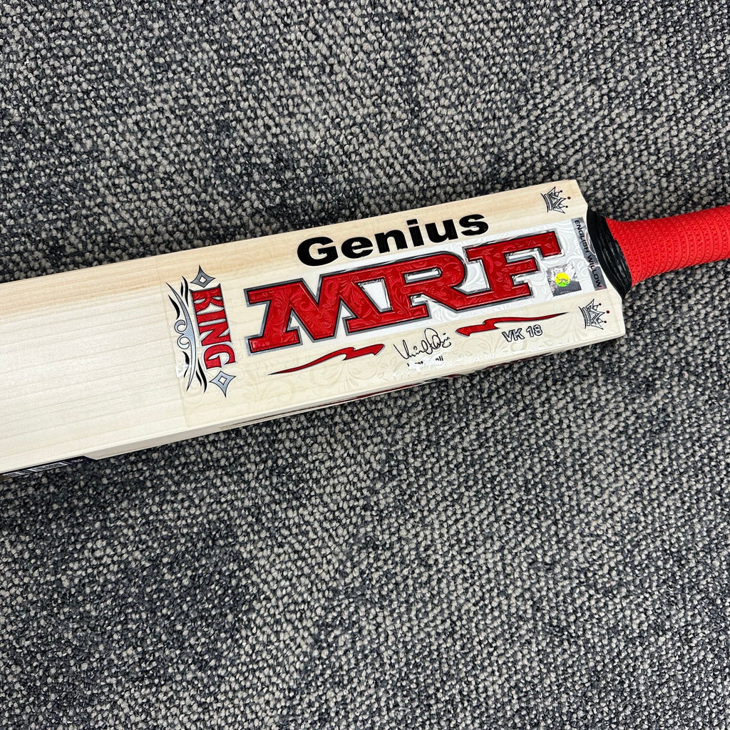 MRF Genius Grand King English Willow Cricket Bat – 2025/26 Edition - Cricket Bat - Wiz Sports