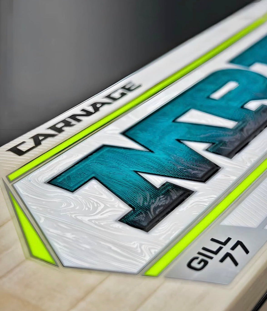 MRF Gill 77 Carnage Senior English Willow Cricket Bat – 2025 Edition - Cricket Bat - Wiz Sports